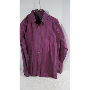 BENZER Long Sleeve Button Up Shirt Mens XLarge 42CM